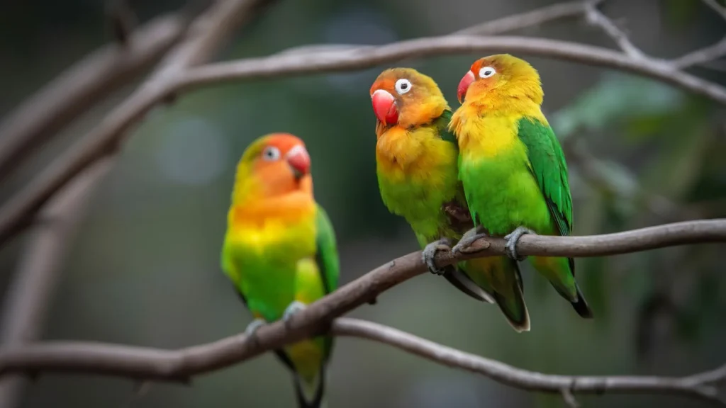 طيور الحب: رفقاء الروح بألوان الطبيعة